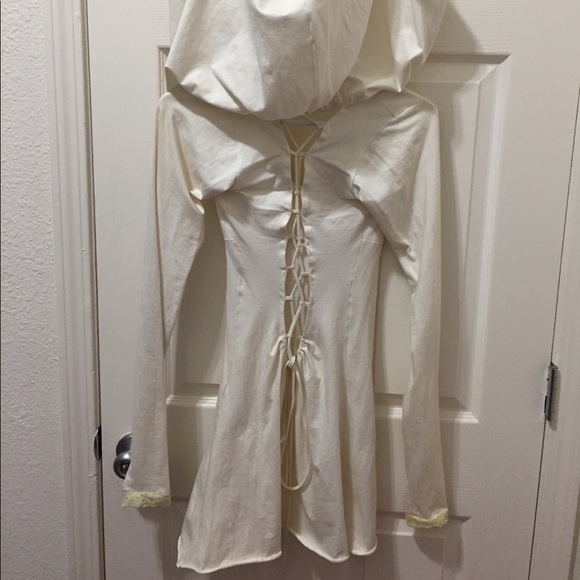 ZhenNymph Nienna Lace Up Hooded Mini Dress - Picture 2 of 13